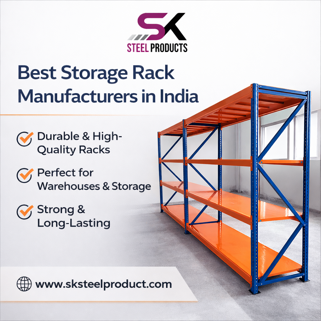 Best Storage Rack Manufacturers in India for Industrial and Commercial Use
